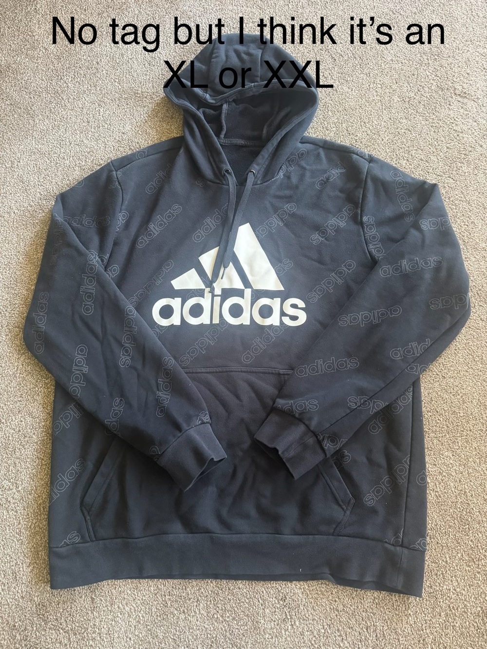 Adidas Logo Pullover Hoodie Sz XL/XXL